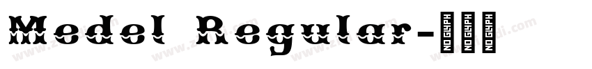 Medel Regular字体转换